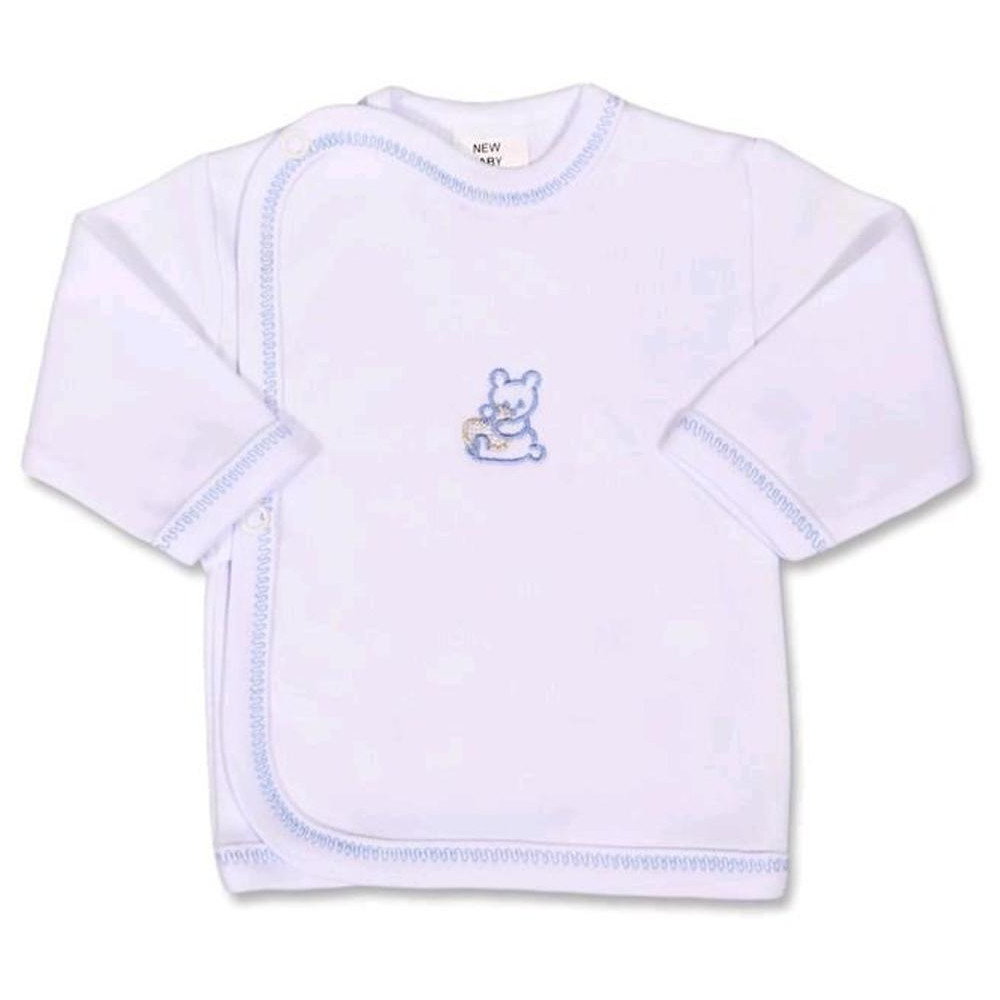 Kojenecká košilka s vyšívaným obrázkem New Baby modrá, 68 (4-6m)