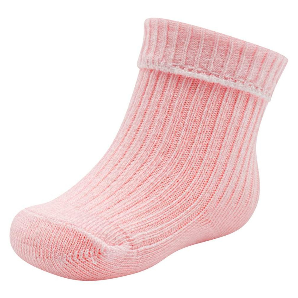 Kojenecké bavlněné ponožky New Baby růžové, 56 (0-3m)