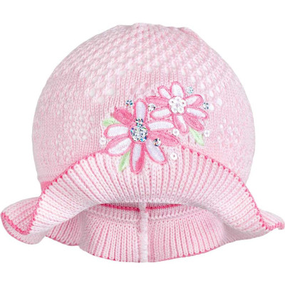 Pletený klobouček New Baby růžovo-růžový, 104 (3-4r)