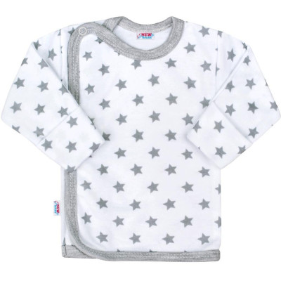 Kojenecká košilka New Baby Classic II šedá s hvězdičkami, 50