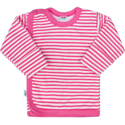 Kojenecká košilka New Baby Classic II s růžovými pruhy, 56 (0-3m)