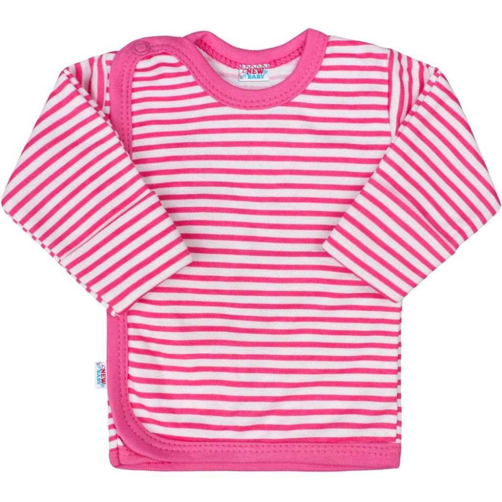Kojenecká košilka New Baby Classic II s růžovými pruhy, 68 (4-6m)