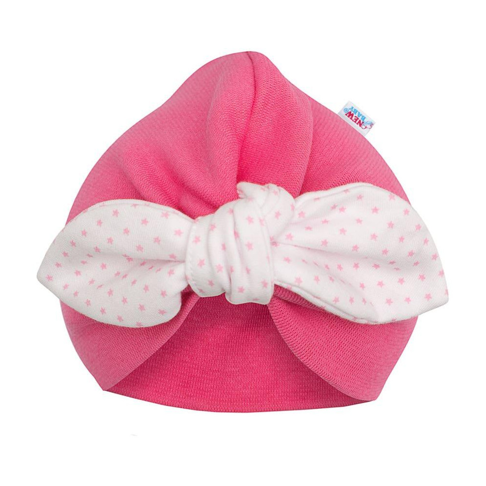 Dívčí čepička turban New Baby For Girls dots, 68 (4-6m)