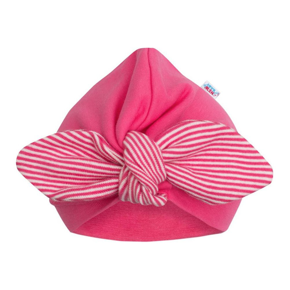 Dívčí čepička turban New Baby For Girls stripes, 80 (9-12m)