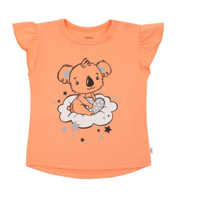 Dětské letní pyžamko New Baby Dream lososové, 62 (3-6m)
