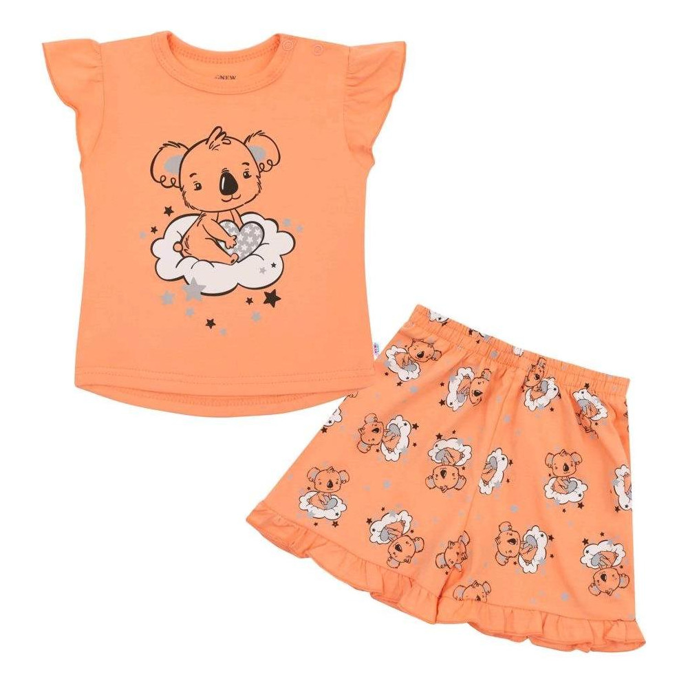 Dětské letní pyžamko New Baby Dream lososové, 80 (9-12m)