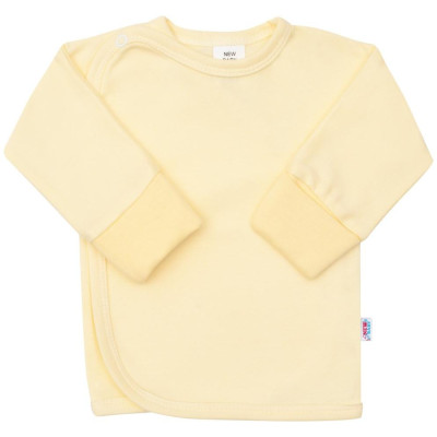 Kojenecká košilka s bočním zapínáním New Baby žlutá, 68 (4-6m)