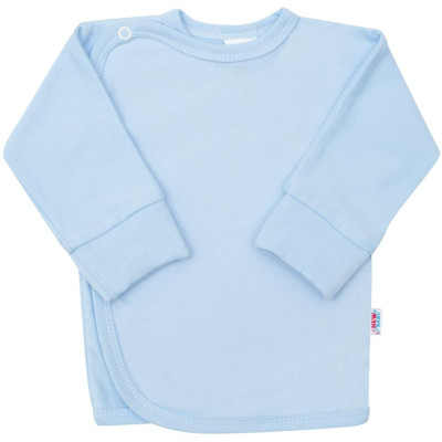 Kojenecká košilka s bočním zapínáním New Baby světle modrá, 56 (0-3m)