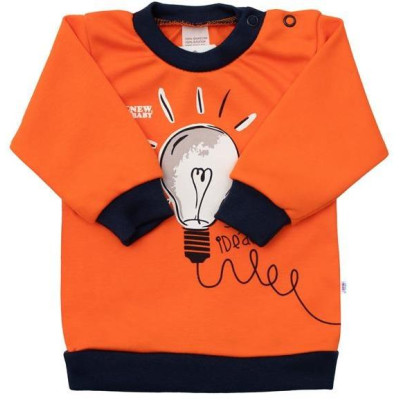 Kojenecké bavlněné tričko New Baby skvělý nápad, 56 (0-3m)