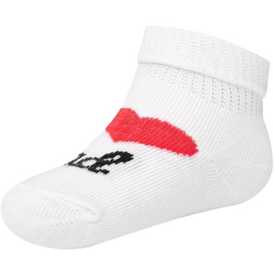 Kojenecké bavlněné ponožky New Baby I Love Mum and Dad bílé, 62 (3-6m)