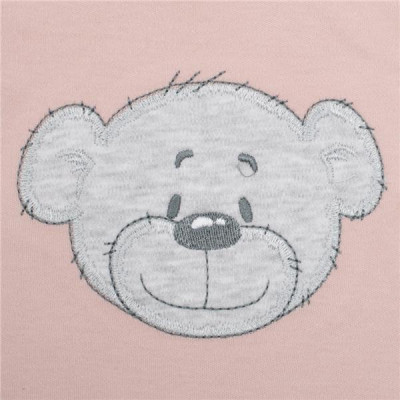Kojenecké bavlněné body s krátkým rukávem New Baby BrumBrum old pink grey, 68 (4-6m)