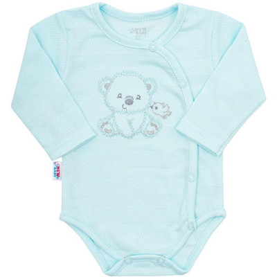 Kojenecká soupravička do porodnice New Baby Sweet Bear modrá, 56 (0-3m)