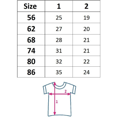 Kojenecké bavlněné tričko s krátkým rukávem New Baby Go!go!go!, 62 (3-6m)