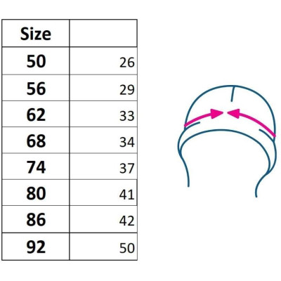 Kojenecký letní šátek s kšiltem New Baby Víla, 56 (0-3m)
