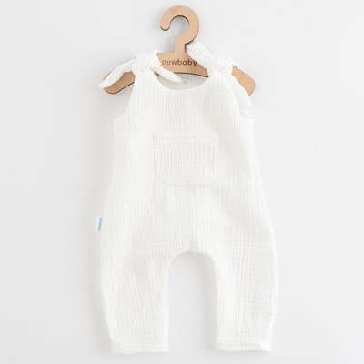 Kojenecké mušelínové lacláčky New Baby Soft dress béžová, 68 (4-6m)