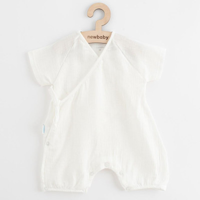 Letní kojenecký mušelínový overal New Baby Soft dress béžová, 68 (4-6m)