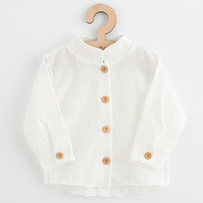 Kojenecká mušelínová košile New Baby Soft dress béžová, 62 (3-6m)