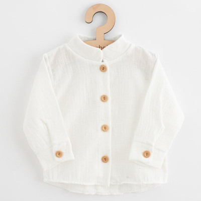 Kojenecká mušelínová košile New Baby Soft dress béžová, 68 (4-6m)