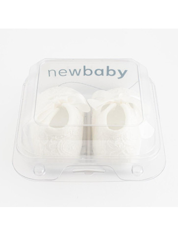 Kojenecké krajkové capáčky New Baby béžová 0-3 m, 0-3 m