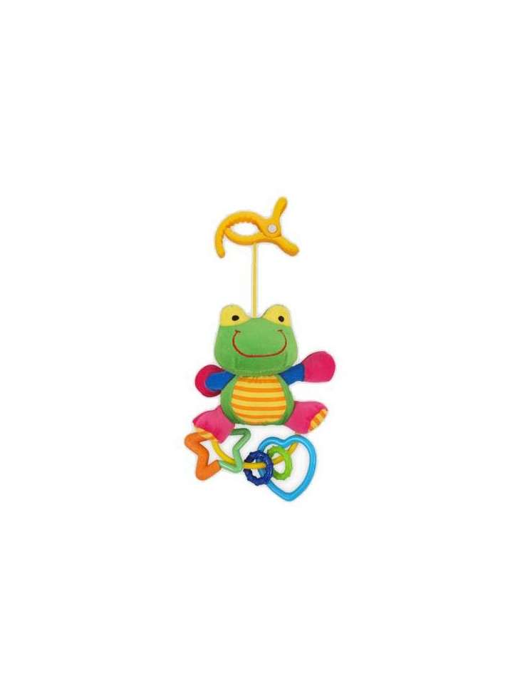Plyšová hračka s chrastítkem Baby Mix žabka