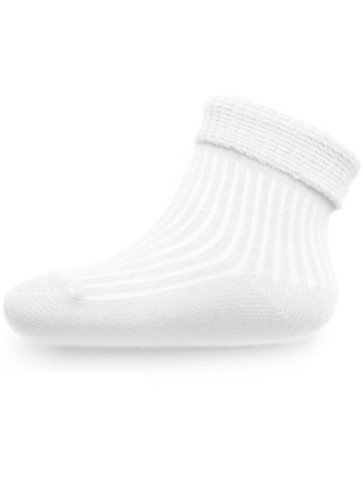 Kojenecké pruhované ponožky New Baby bílé, 62 (3-6m)