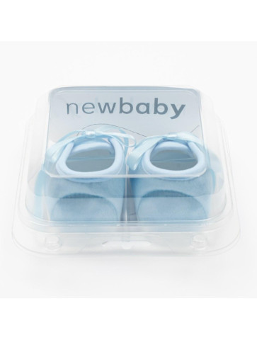 Kojenecké saténové capáčky New Baby modrá 0-3 m, 0-3 m