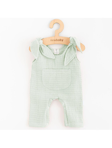 Kojenecké mušelínové lacláčky New Baby Comfort clothes šalvějová, 56 (0-3m)