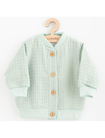 Kojenecký mušelínový kabátek New Baby Comfort clothes šalvějová, 56 (0-3m)