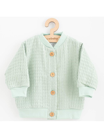 Kojenecký mušelínový kabátek New Baby Comfort clothes šalvějová, 62 (3-6m)