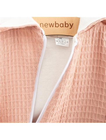 Kojenecký mušelínový overal s kapucí New Baby Comfort clothes růžová, 68 (4-6m)