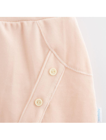 Kojenecké semiškové tepláčky New Baby Suede clothes světle růžová, 80 (9-12m)